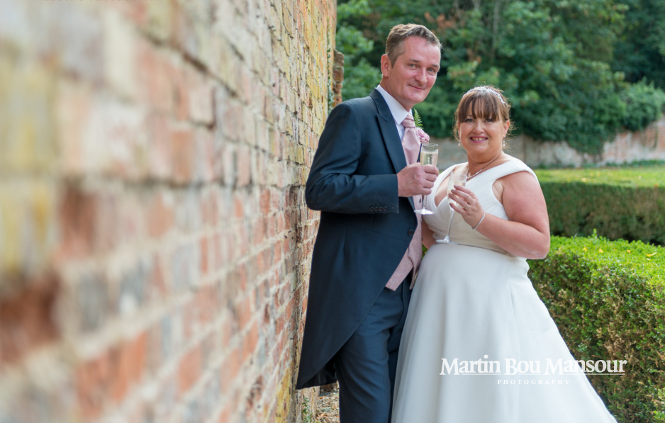 Flitwick Manor Walled Garden Bride & Groom