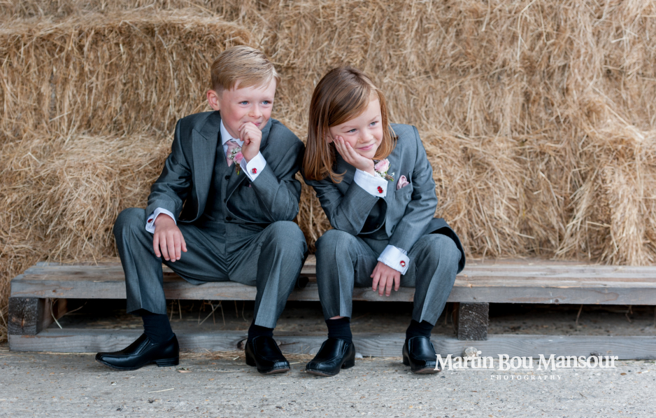 Children Ushers at a Barn wedding